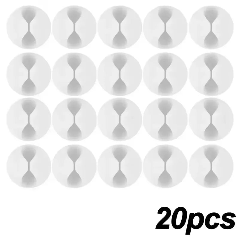 5/50Pcs Cable Clip Organizer Round Cord Clips Wire Holder Clamp