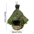 Hand Woven Birdhouse Natural Grass Hanging Garden Parrot Cage