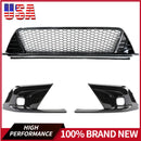 Honda Civic Front Grille Cover Gloss Black Type R Style Lower Grill