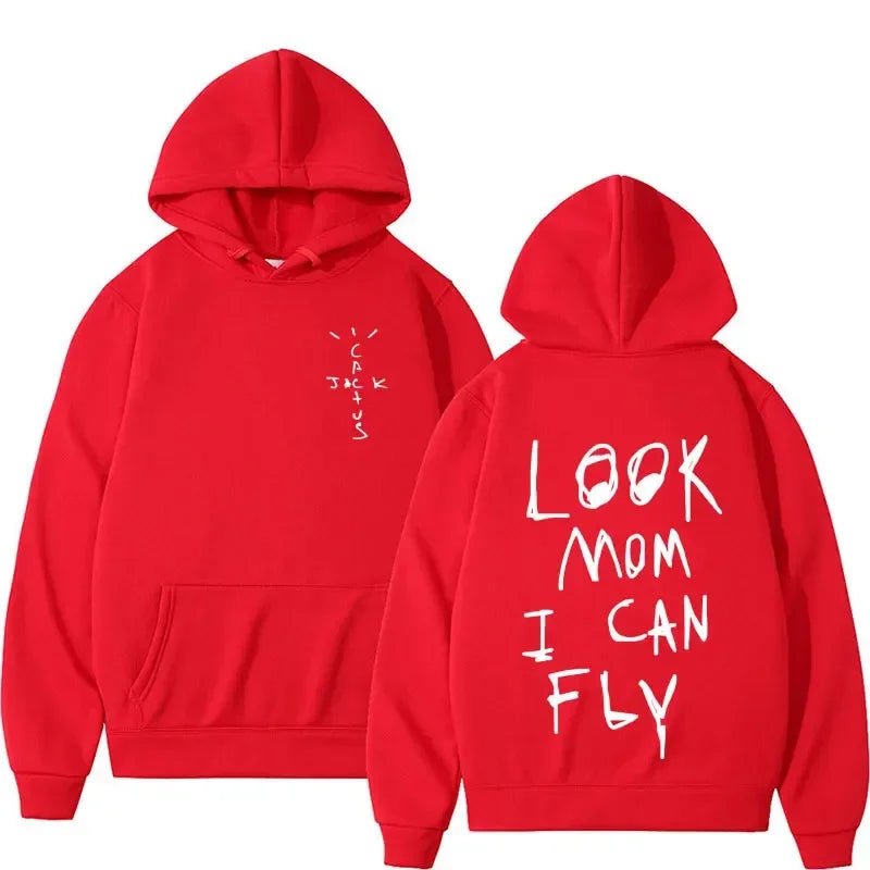 Cactus Jack Hoodie Oversized Hip Hop Streetwear Pullover Sweatshirt