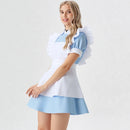 Lolita Maid Cosplay Costume Alice Wonderland Carnival Party Dress
