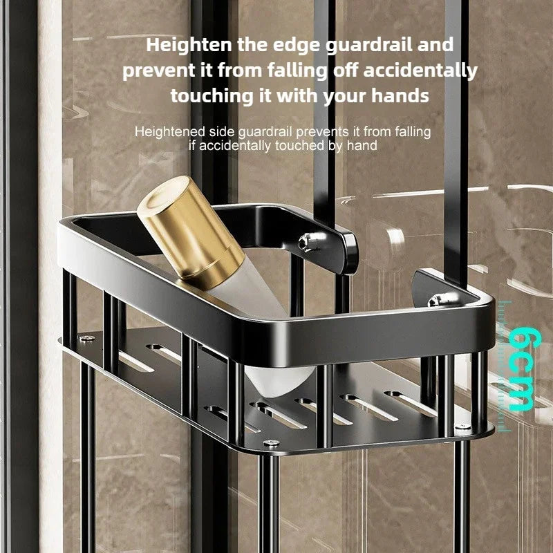 Bathroom Storage Rack Over Door Double Layer Shower Caddy Organizer
