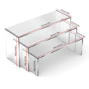 Acrylic Display Stand U Shape Transparent Counter Rack For Cosmetics