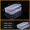 Plastic Organizer Box Clear Compartment Storage For Jewelry Tools