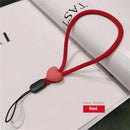 Mobile Phone Strap Adjustable Colorful Heart Wrist Elastic Lanyard