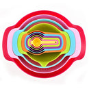 10 Pcs Rainbow Mixing Bowls Set Nesting Stackable Measuring Cups