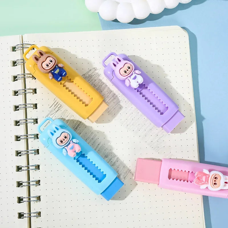 Cute Anime Eraser Set 4B Stretchable Drawing Exam Student Stationery