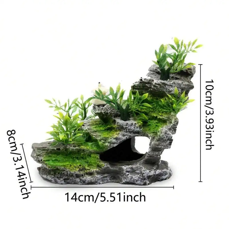 Resin Rockery Fish Tank Aquarium Decorative Landscaping Stone Package