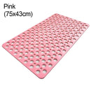 Anti Slip Bath Mat With Drain Holes Antibacterial Rubber Shower Mat