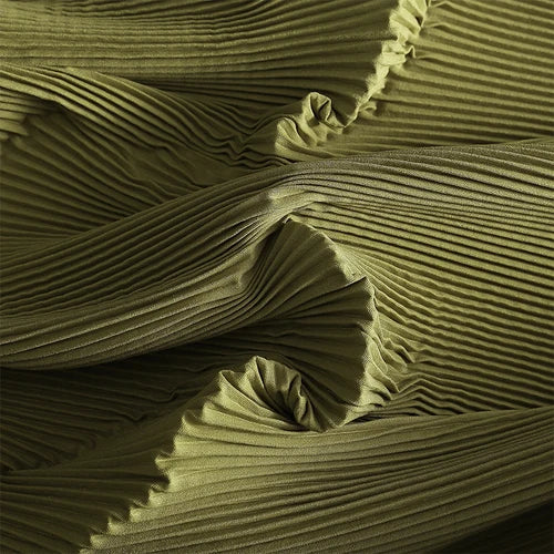 Pleated Fabric Soft Polyester Textile For Wedding Decor Sewing