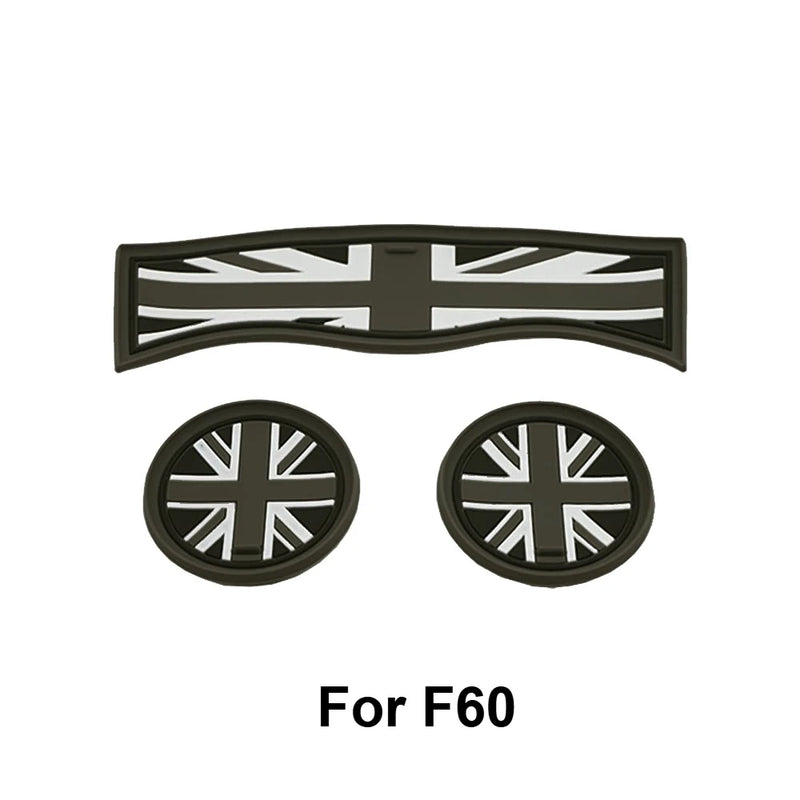 Mini Cooper Silicone Cup Holder Mat Set Non-Slip Interior Accessories