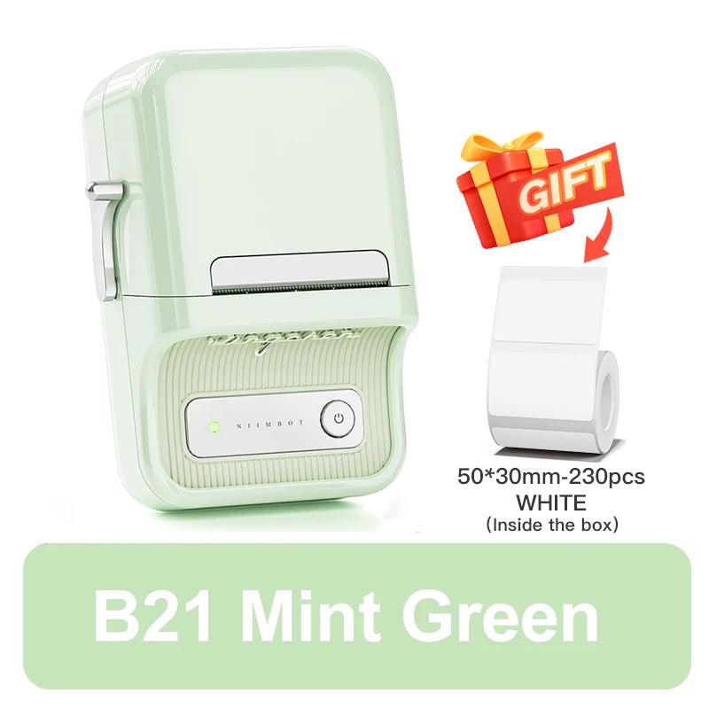 NiiMbot B21 Mini Thermal Label Printer Wireless Bluetooth Portable