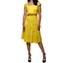 La La Land Mia Cosplay Costume Yellow Summer Dress Sleeveless Skirt