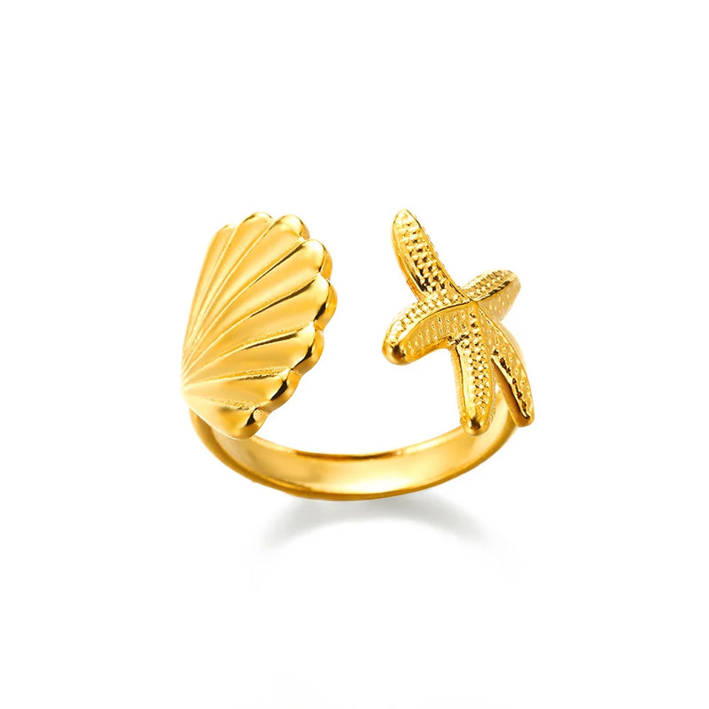 316L Stainless Steel Rings For Women Gold Color Classic Wedding Couple Rings