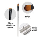 12-Piece Nylon Bristle Brushes Set For Wall Painting Art Supplies