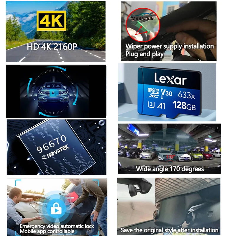 Volvo XC40 Dash Cam Front And Rear WIFI Car DVR Recorder