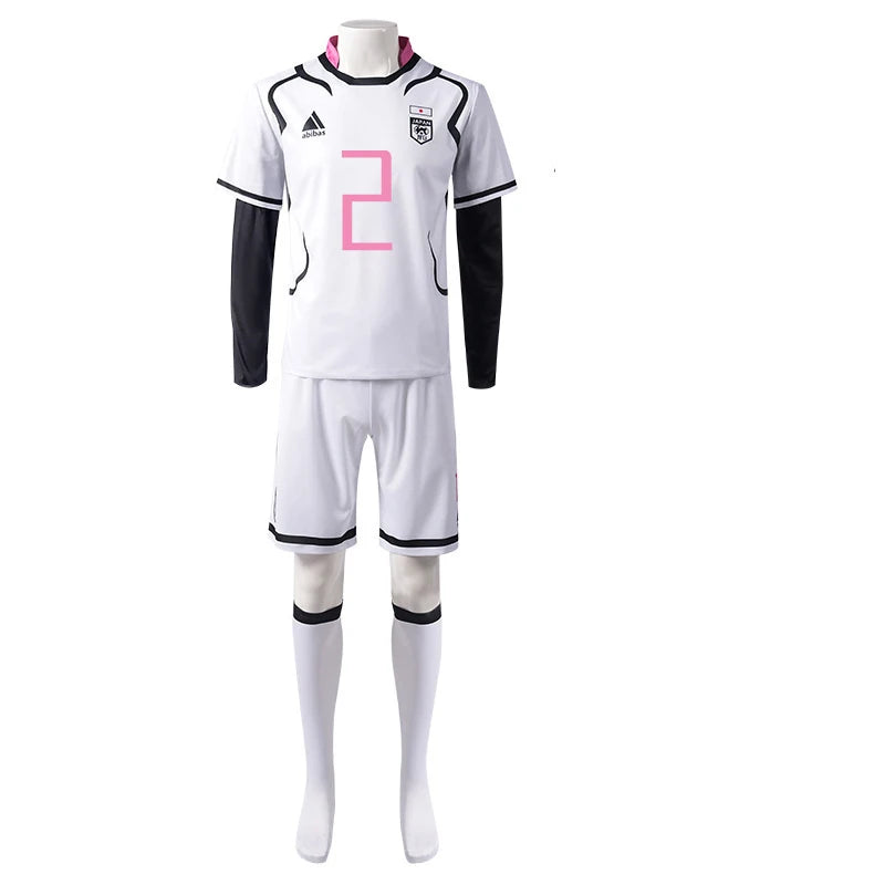 Blue Lock Shidou Ryusei Cosplay Costume Sportswear Set Wig Shorts