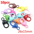 Colorful Mixed Alloy Jump Rings Lobster Clasp DIY Jewelry Making Supplies