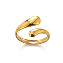 316L Stainless Steel Rings For Women Gold Color Classic Wedding Couple Rings