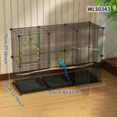 Birdcage Metal Mesh Parrot Pigeon Starling Villa Cage Acacia