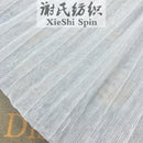 Gradient Pleated Glitter Mesh Fabric Gray Soft Shiny Textile For Sewing