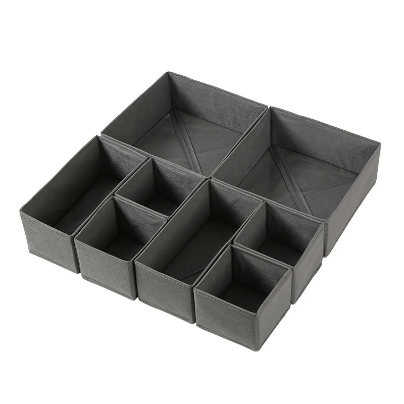 Fabric Underwear Storage Box Organizer For Socks Ties And Closet