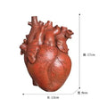 Heart Vase Decorative Dry Pot Human Anatomy Statue Container