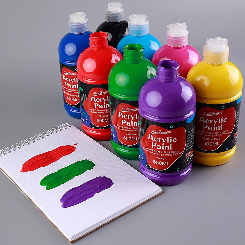 Acrylic Paint Set 14 Colors 500ml Water-Based For Wall Art DIY