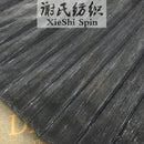 Gradient Pleated Glitter Mesh Fabric Gray Soft Shiny Textile For Sewing