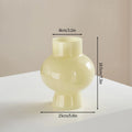 Modern Pink Glass Vase Hydroponic Flower Vase For Home Decor