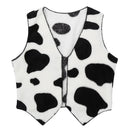 Kids Cow Print Vest Soft Sleeveless Cowboy Cowgirl Waistcoat Top