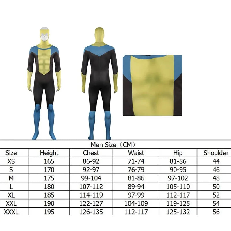 Omni Man Costume Nolan Grayson Jumpsuit Cloak Roleplay Suit