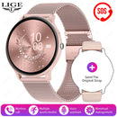 LIGE Smartwatch Bluetooth Call Fitness Heart Rate Monitor For Android IOS