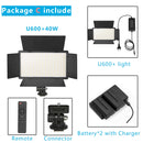 Nagnahz U800+ LED Video Light Bi-Color Dimmable With Tripod Remote