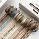 20Pcs Vintage Masking Tape Set 7mmx3m Scrapbooking Art Supplies