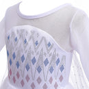 Children Elsa Dress Snow Queen Gown Long Sleeve Princess Costume