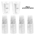 FAIS 10oz Disposable Measuring Cups With Stirring Sticks For Resin Mixing