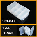 Plastic Organizer Box Clear Compartment Storage For Jewelry Tools
