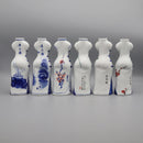 Hand Painted Ceramic Cheongsam Figurine Small Elegant Vase Decor