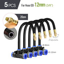 20cm Adjustable Garden Irrigation Nozzle Brass Misting Sprayer Tee