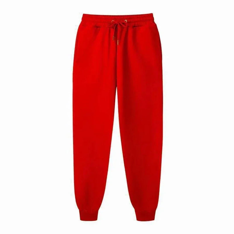 Men's Casual Sweatpants Fleece Jogging Pants Loose Streetwear Trousers