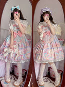 Sweet Lolita Dress Vintage Gothic Sleeveless Summer Princess JSK
