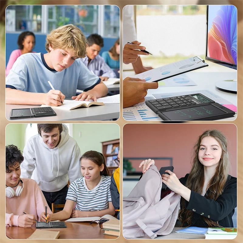 Basic Calculator With Notepad 12 Digit Portable For School Office