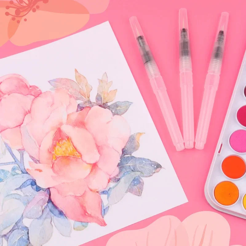 Watercolor Brush Pens Set With Water Storage For Art Craft