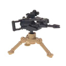 WWII Military Building Blocks Toy Soldier Figure With Machine Gun Mortar