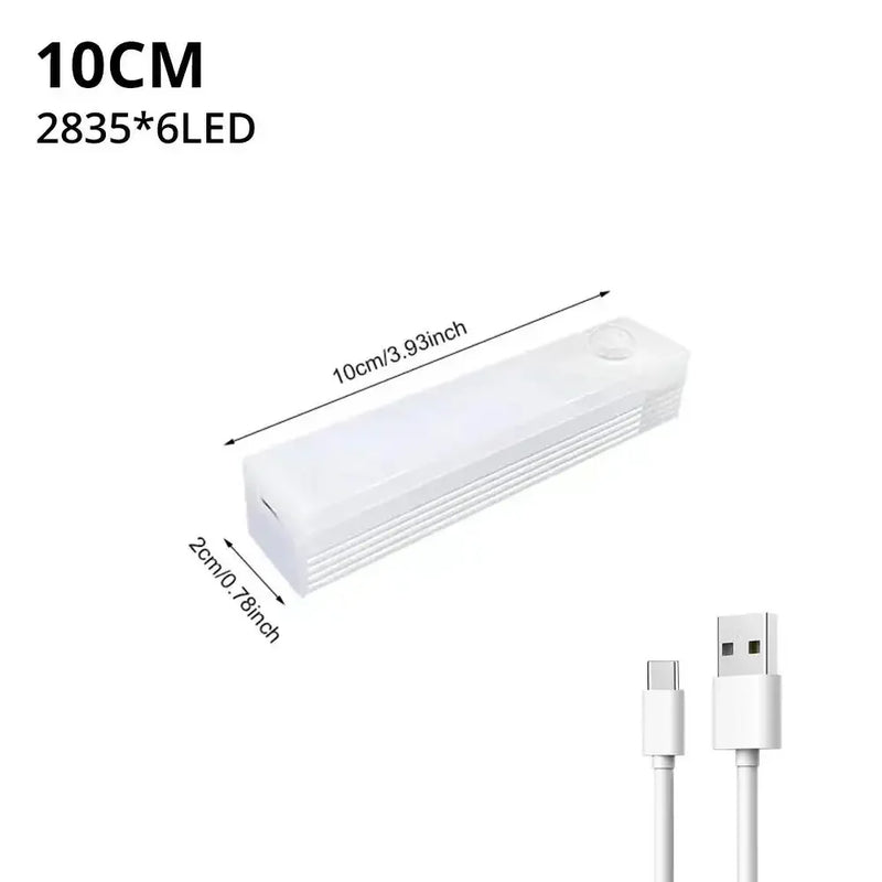 Wireless LED Motion Sensor Night Light USB Rechargeable Magnetic Lamp