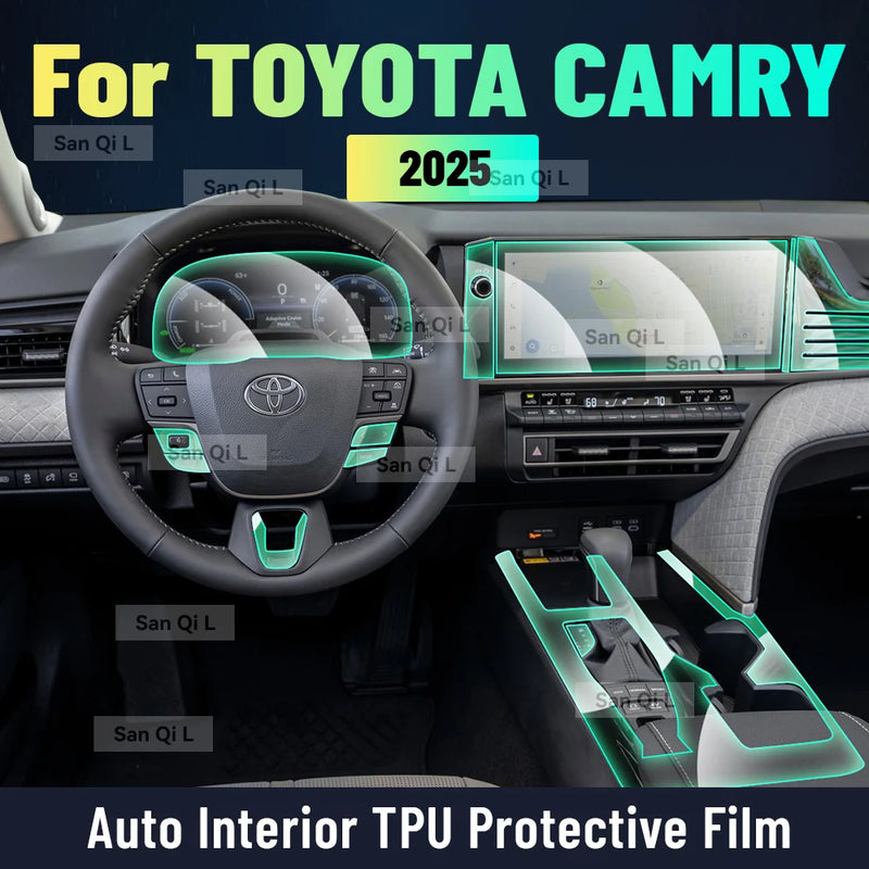Toyota Camry 2025 Center Console Protective Film TPU Scratch Resistant
