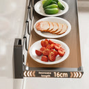 Folding Spice Rack Wide Hanging Kitchen Organizer With Hooks Storage