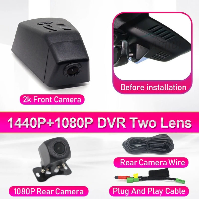 Volvo XC40 Dash Cam Front And Rear WIFI Car DVR Recorder