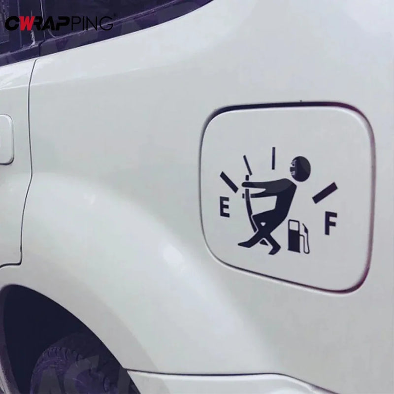 Car Fuel Tank Sticker Reflective Vinyl Funny Gas Gauge Decal